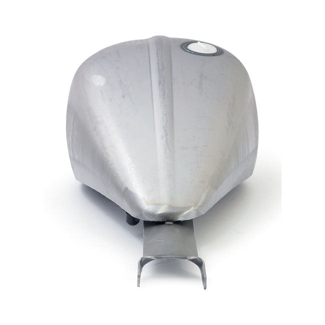 Amen style ribbed gas tank, 2.35 gallon — 07-22 XL Sportster fuel injected models (NU)