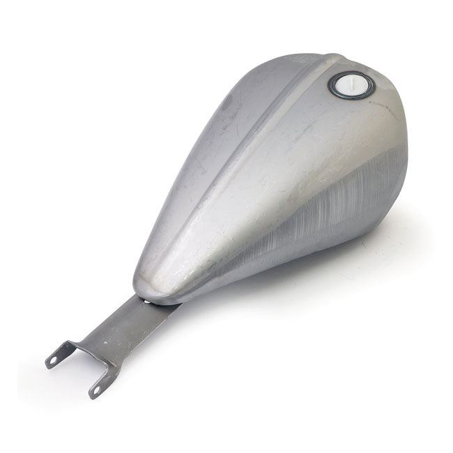 Amen style ribbed gas tank, 2.35 gallon — 07-22 XL Sportster fuel injected models (NU)