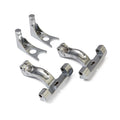 Passenger floorboard mount bracket set. Chrome