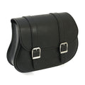 MCS, leather swing arm bag, 5 liter. Black