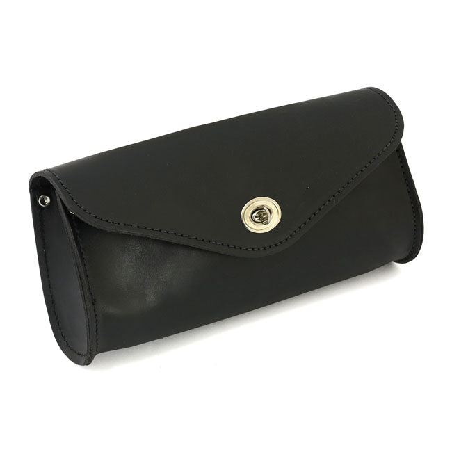 MCS, leather front bag. Black