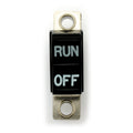 Handlebar rocker switch, run/off. Black