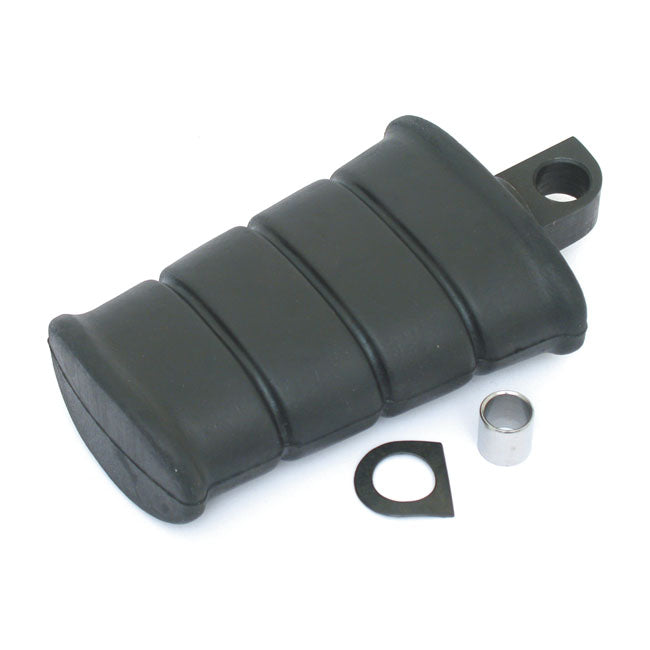 Early style flat kick pedal. Black swivel