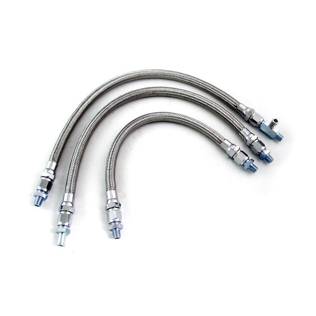 Braided steel oil lines