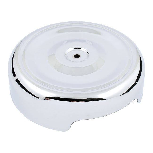Air cleaner cover, Bobber style. 8", chrome