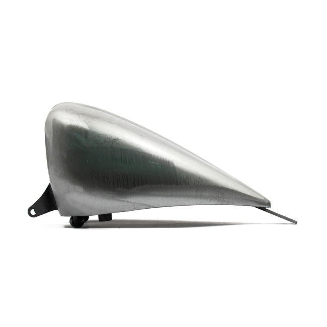 Amen style ribbed gas tank, 2.35 gallon — 00-05 Softail (NU) carburetor models