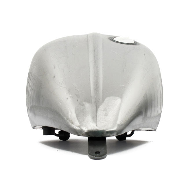 Amen style ribbed gas tank, 2.35 gallon — 00-05 Softail (NU) carburetor models