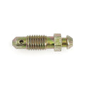 Brake bleeder screws, 1/4" — Rear: 58-62 Big Twin wheel CYL; 72-79 FL; 71-77 FX CALIPERS; front: 72-79 FL; 73-77 FX; XL Sportster (NU) ; all Harrison calipers