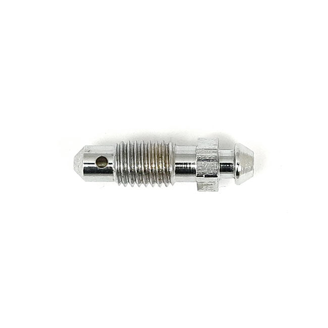 Brake bleeder screws, 1/4" — Rear: 58-62 Big Twin wheel CYL; 72-79 FL; 71-77 FX CALIPERS; front: 72-79MFL; 73-77 FX; XL Sportster (NU) ; all Harrison calipers