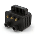 Mini single fire coil. 12v, 3 ohm. Black