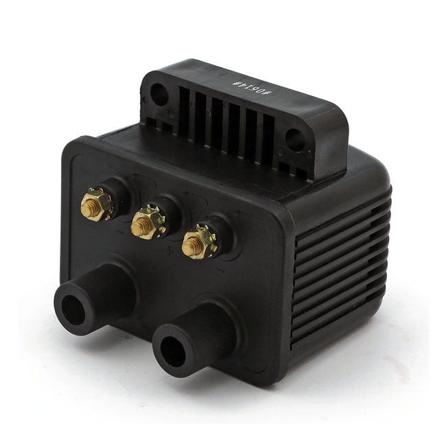 Mini single fire coil. 12v, 3 ohm. Black