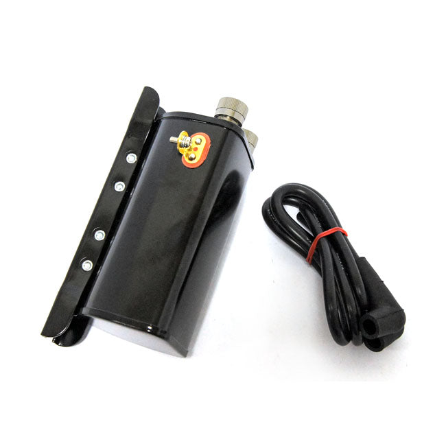OEM style early 6-volt coil & cable kit. Black — 48-69 Big Twin (Excl. 1964 single fire Panhead models) (NU)
