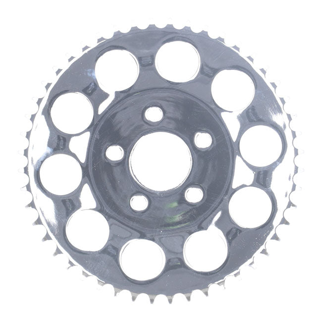 Rear sprocket, chrome. 48t — 82-85 XL Sportster (NU)