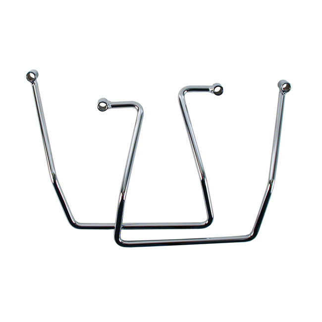 Saddlebag support kit. Chrome — 91-95 Dyna (Excl. FXDWG) (NU)