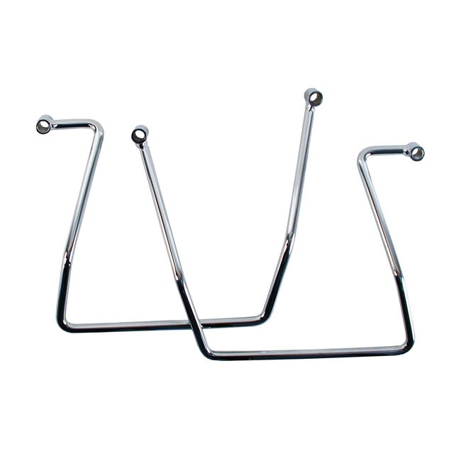 Saddlebag support kit. Chrome — 91-05 Dyna; 96-05 FXDWG (NU)
