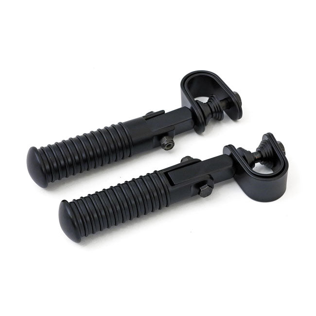O-ring foot peg set. clamp-on. Chrome — Universal