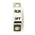 Handlebar rocker switch, run/off. Chrome
