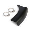 FL Shovel horizontal crossover heat shield black — 65-84 4-speed FL (NU)
