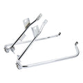 Saddlebag support bracket set. Chrome — 09-13 FLHX; FLTRU; FLTRX (NU)