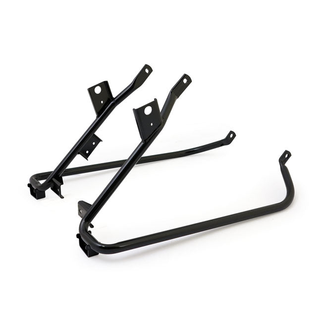 Saddlebag support bracket set. Black — 09-13 FLHX; FLTRU; FLTRX (NU)