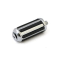 Rail shift/brake peg. Chrome with rubber inlays