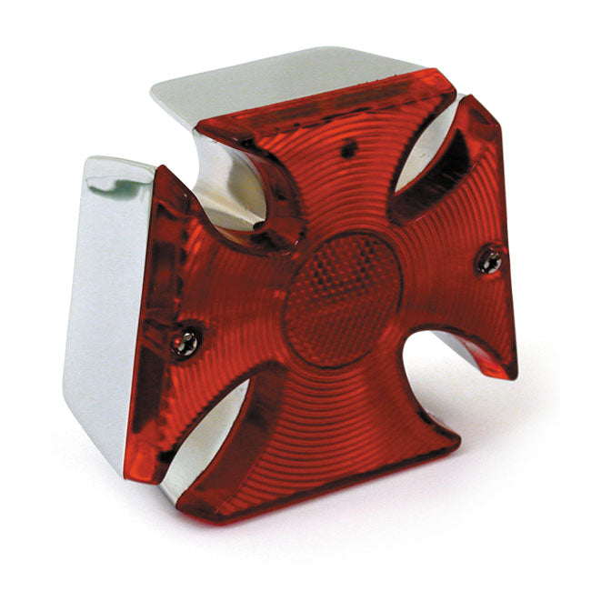 Maltese cross taillight. Chrome