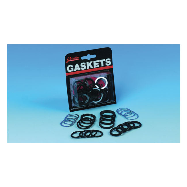 James, pushrod cover seal kit — 84-99 Big Twin (Excl. Twin Cam); 86-90 XL Sportster (NU)