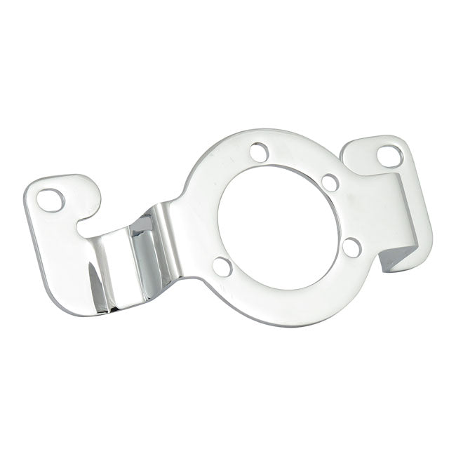 Air cleaner adapter bracket. Chrome — 84-89 Evo Big Twin with Keihin butterfly carburetor (NU)