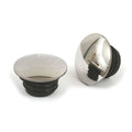 Stainless steel gas cap set, domed — 96-99 H-D (NU)