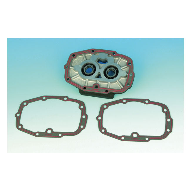 James, transmission bearing housing gasket. Paper/silicone — 80-99 5-speed Big Twin (Excl. Twin Cam) (NU)