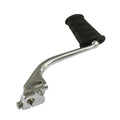 Late style swing-out kickstart arm. flat pedal