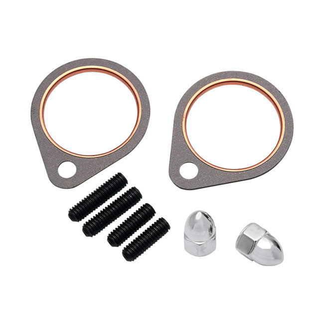 James, Shovel exhaust gasket & mount kit. Paper — 66-84 Shovel (NU)