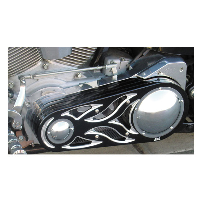 BDL, Signature Series 2" belt drive kit. Flame design — 90-06 Softail (NU)