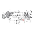Nut, pinion shaft gear — 77-90 XL Sportster (NU)