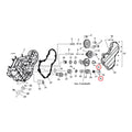 Dowel pin, pinion/cam shaft bushing
