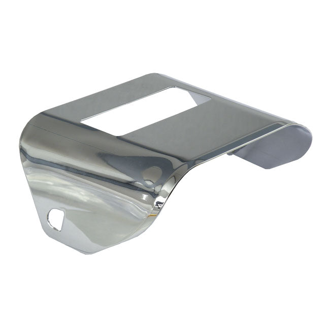 73-up taillight visor. plain. Chrome — 73-23 H-D with conventional center mounted taillight