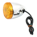 3-1 LED bullet taillight / turn signal combo. Chrome. Amber — 09-12 (NU) XL883N Nightster; Custom applications