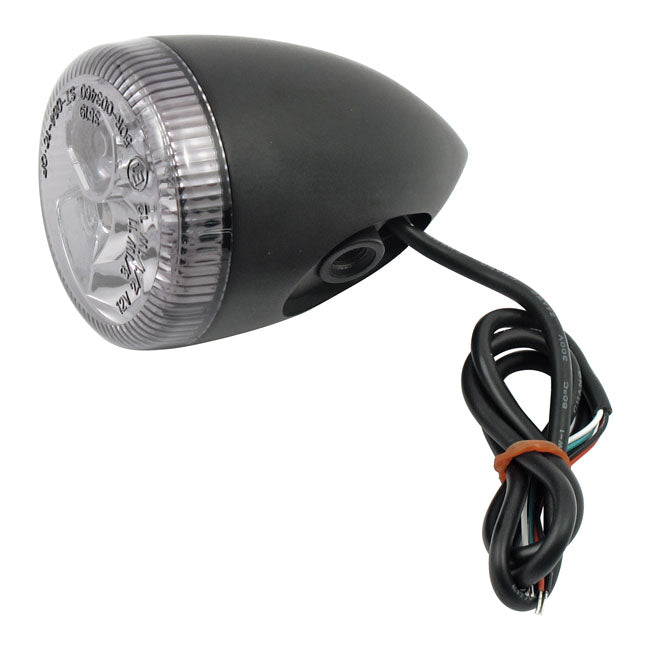 3-1 LED bullet taillight / turn signal combo. Black. Smoke — 09-12 XL883N Nightster; Custom applications (NU)