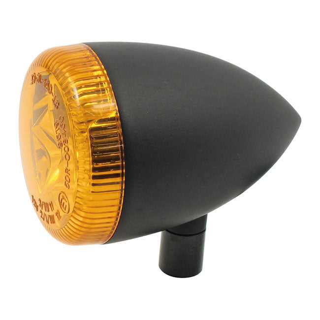3-1 LED bullet taillight / turn signal combo. Black. Amber — Universal