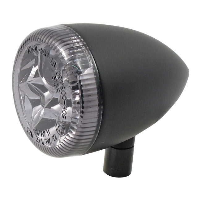 3-1 LED bullet taillight / turn signal combo. Black. Smoke — Universal