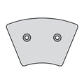 MCS, brake pads front. Organic — Front: 74-77 FX; XL Sportster (NU)