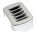 Custom coil cover, louvered. Chrome