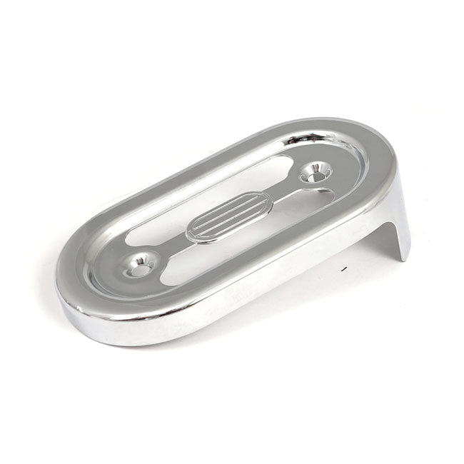 Voltage regulator/rectifier cover. Chrome — 85-03 XL Sportster (NU)
