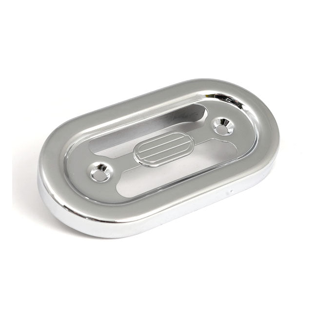 Voltage regulator/rectifier cover. Chrome — 89-99 Softail (NU)