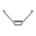 Rigid frame passenger foot peg bracket. Chrome