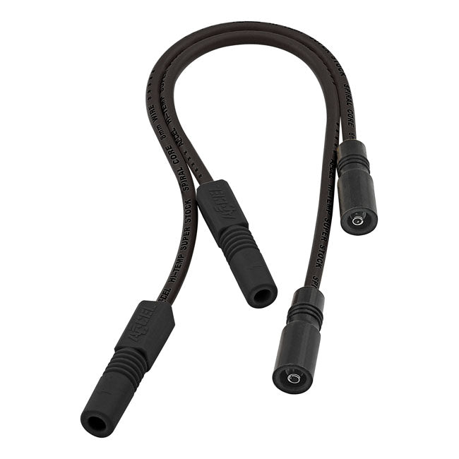 Accel, 8mm Ferro Spiral core spark plug wire set. Black — 99-08 FLT/Touring; 04-06 XL Sportster (NU)
