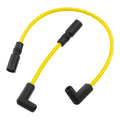 Accel, 8mm Ferro Spiral core spark plug wire set. Yellow — 99-17 Dyna; 99-02 Buell XB with late model coil design (NU)