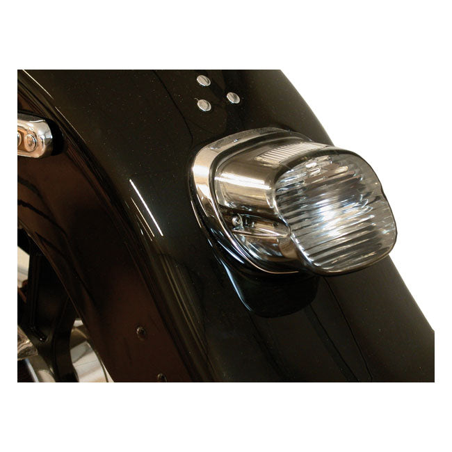Laydown taillight lens. Light smoke — L03-25 various H-D with conventional center taillight (excl. 2025 Softail; 14-25 Trikes)