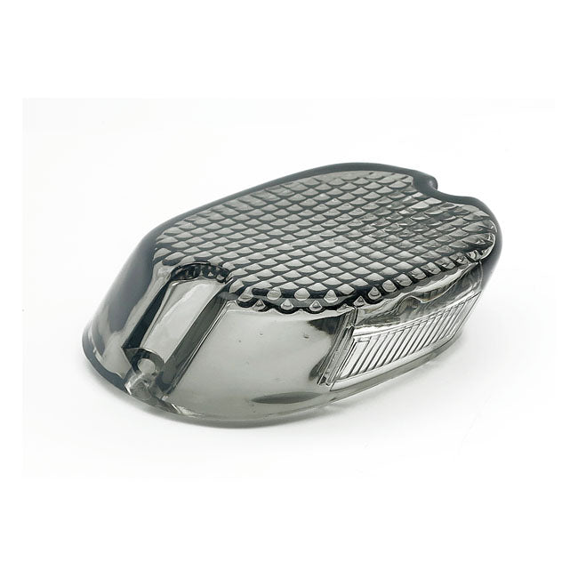 Laydown taillight lens. Light smoke — L03-25 various H-D with conventional center taillight (excl. 2025 Softail; 14-25 Trikes)