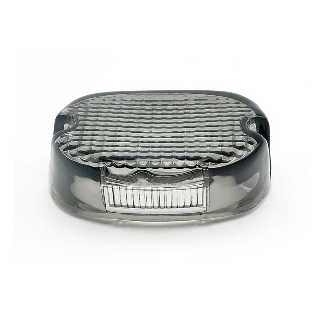 Laydown taillight lens. Light smoke — 99-E03 H-D (Excl. 1999 Softail; FXSTD) (NU)